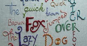 How to embroider letters with a sewing machine