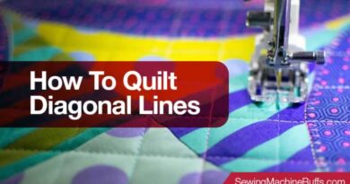 How To Quilt Diagonal Lines